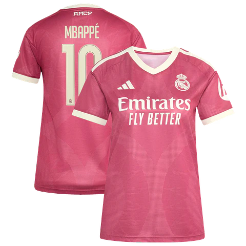 3ª Camisola Real Madrid 26/27 - Mbappé 10 - Versão feminina