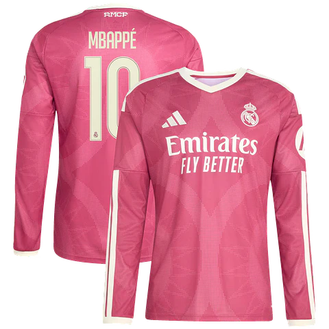3ª Camisola Real Madrid 26/27 - Mbappé 10 - Manga comprida