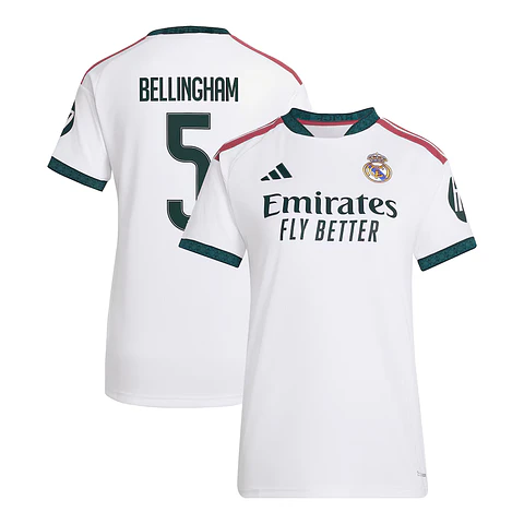 Camisola Principal Real Madrid 26/27 - Bellingham 5 - Versão feminina