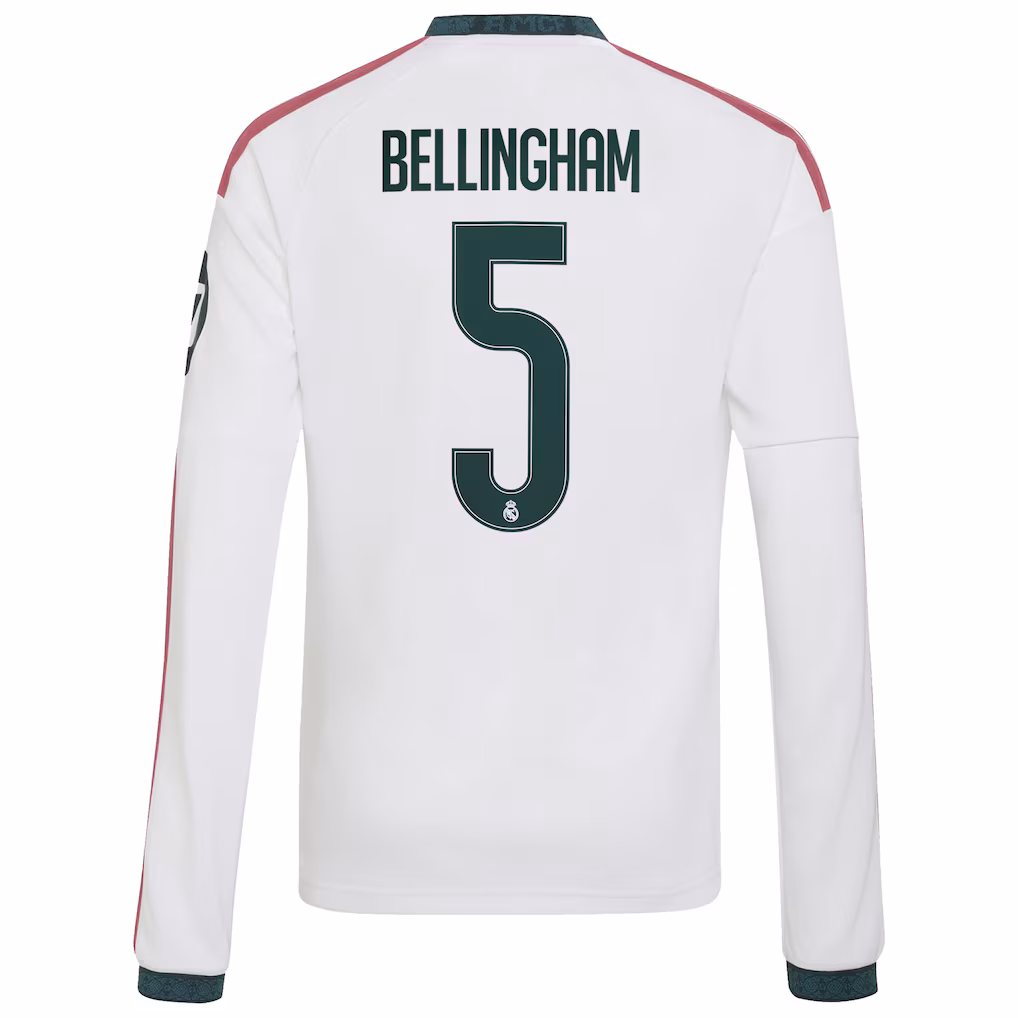 Camisola Principal Real Madrid 26/27 - Bellingham 5 - Manga comprida 3