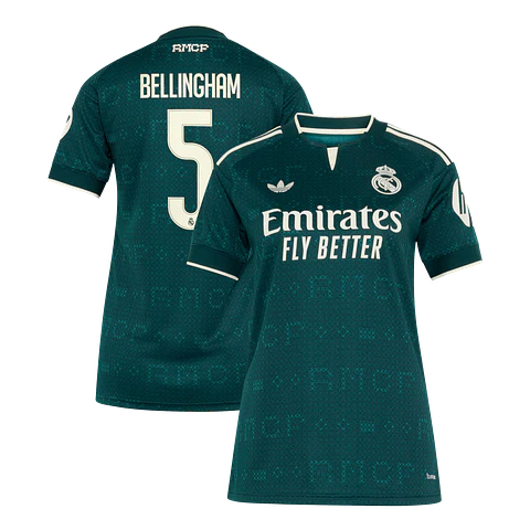 Camisola alternativa Real Madrid 26/27 - Bellingham 5 - Versão feminina