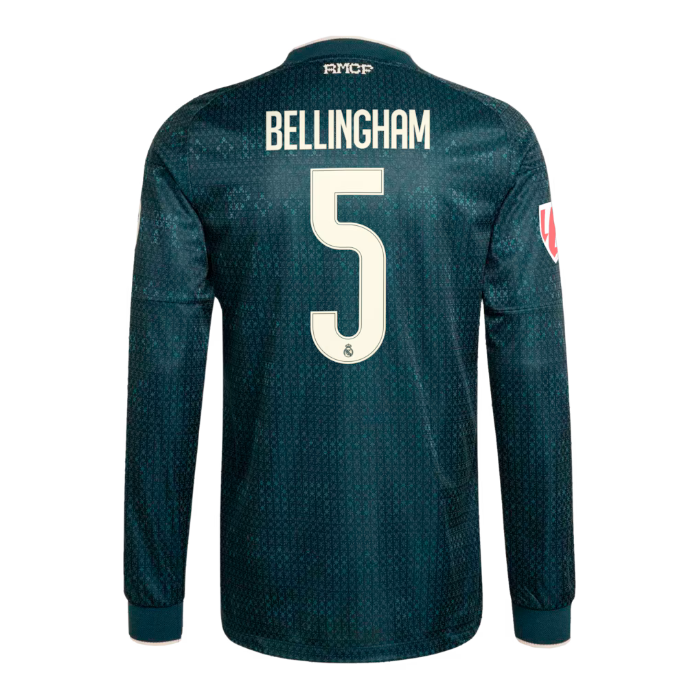 Camisola alternativa Real Madrid 26/27 - Bellingham 5 - Manga comprida 3
