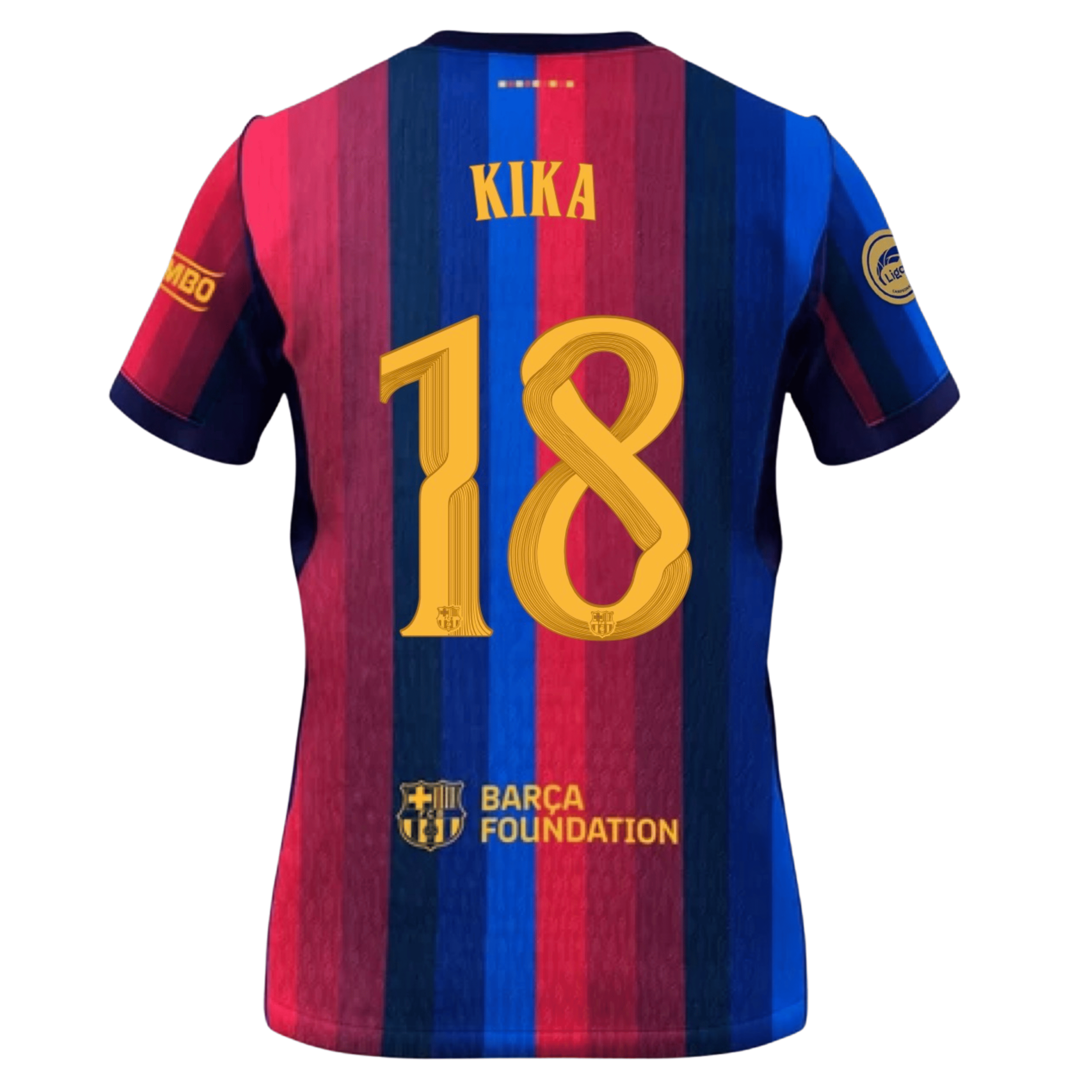 Camisola Principal Barcelona 26/27 - Kika 18 - Versão feminina 3