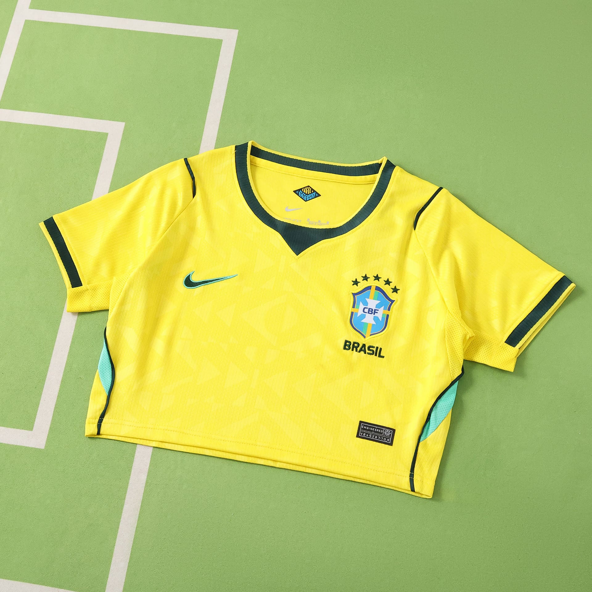 Camisola Principal Brasil 2026 Cropped 1