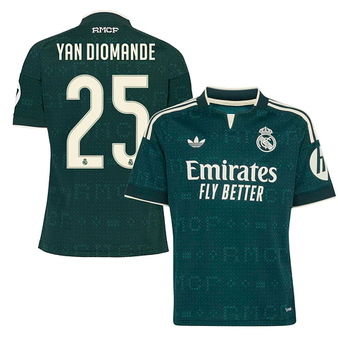 Criança - Camisola alternativa Real Madrid 26/27 - Yan Diomande 25