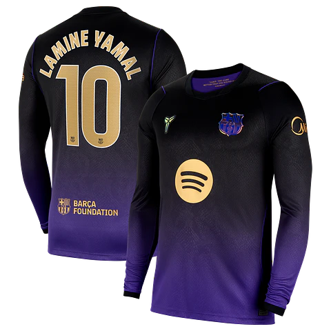Camisola alternativa Barcelona 26/27 - Lamine Yamal 10 - Manga comprida