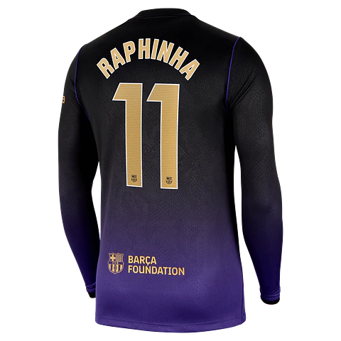 Camisola alternativa Barcelona 26/27 - Raphinha 11 - Manga comprida