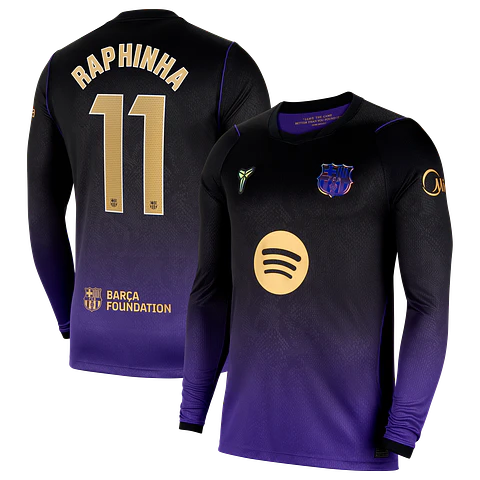 Camisola alternativa Barcelona 26/27 - Raphinha 11 - Manga comprida