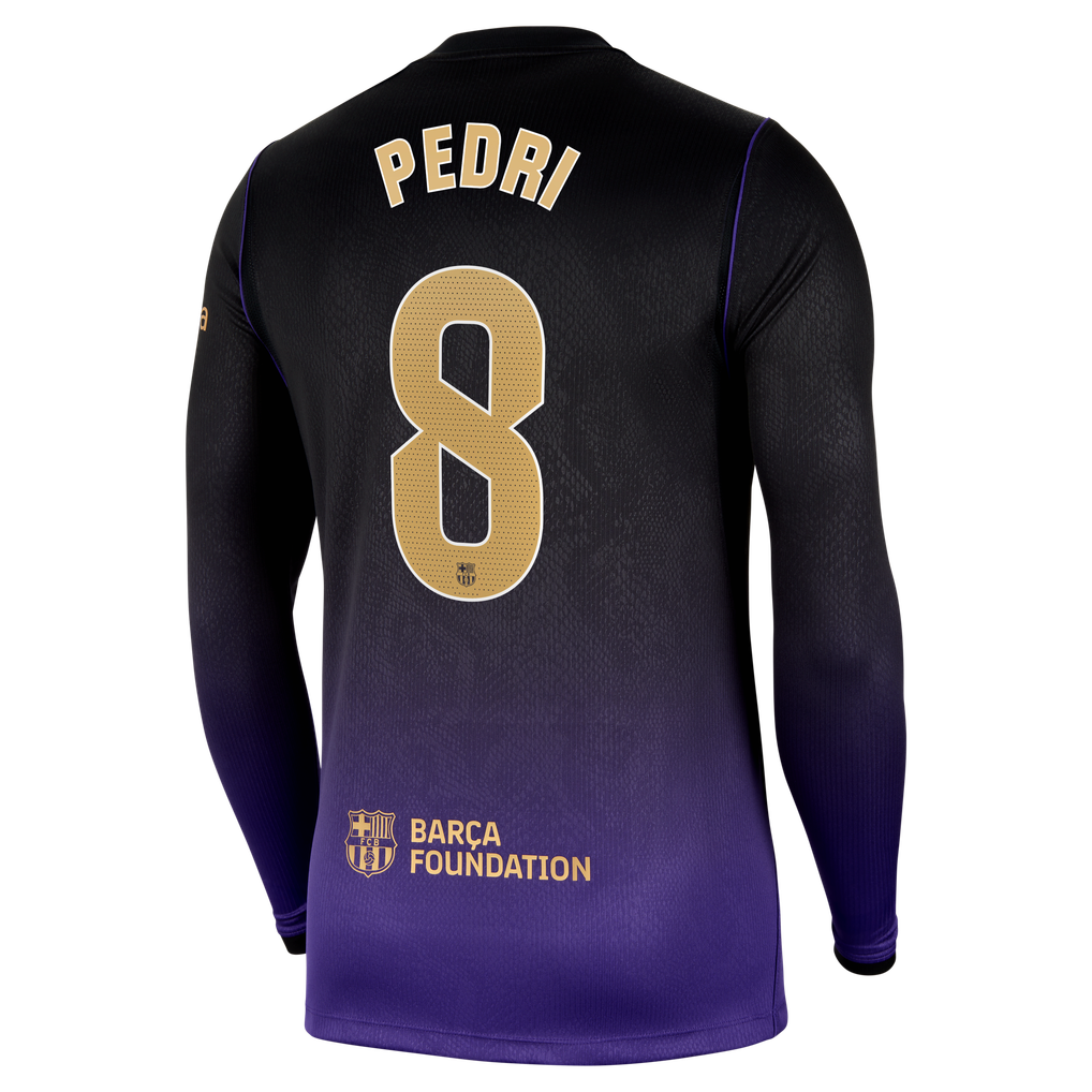 Camisola alternativa Barcelona 26/27 - Pedri 8 - Manga comprida 2