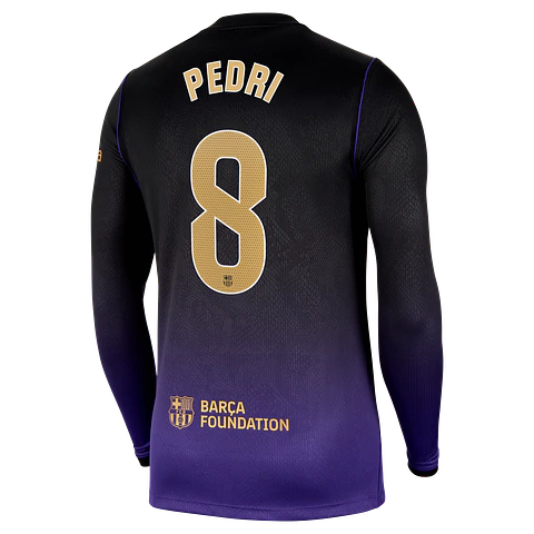 Camisola alternativa Barcelona 26/27 - Pedri 8 - Manga comprida