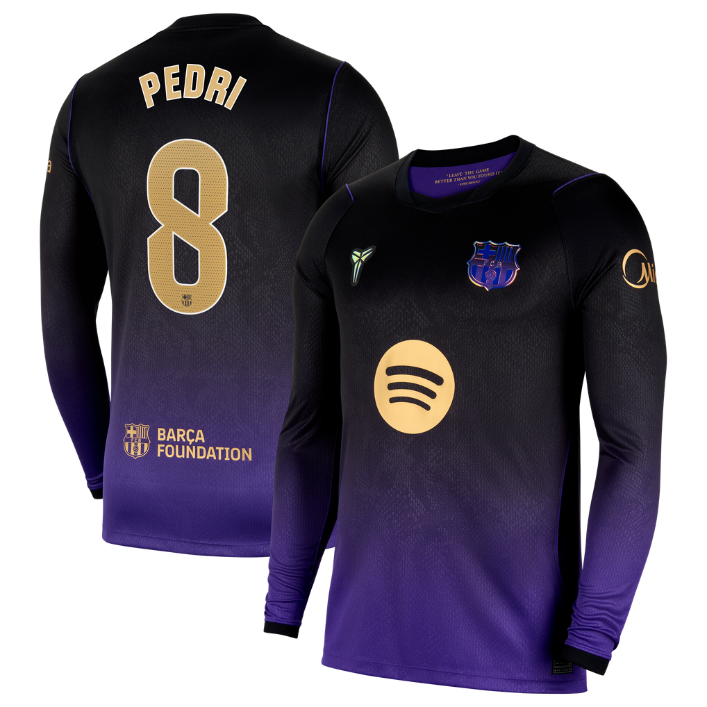 Camisola alternativa Barcelona 26/27 - Pedri 8 - Manga comprida 1