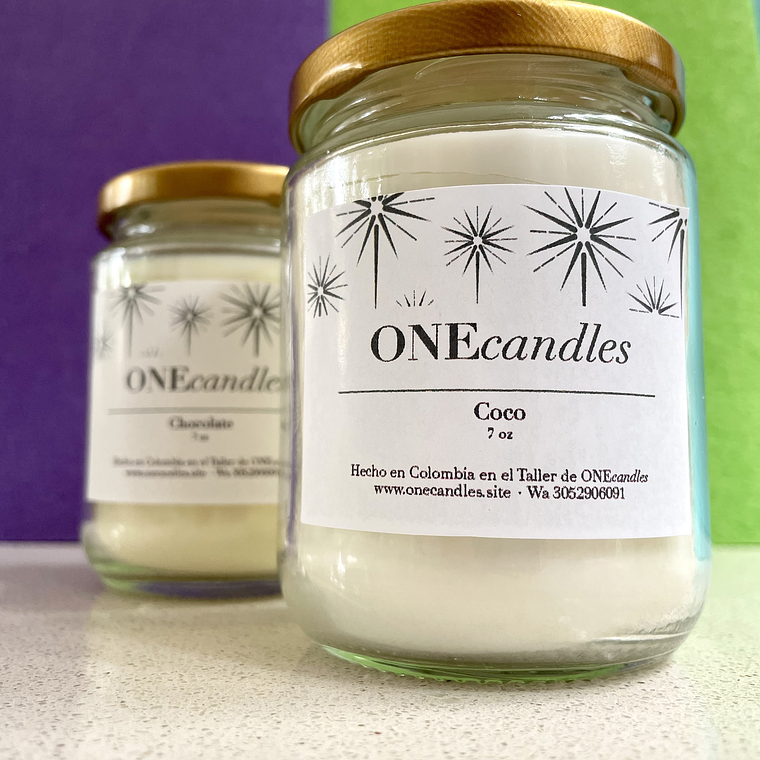 Vela Esencial Tapa Dorada 7 oz 8