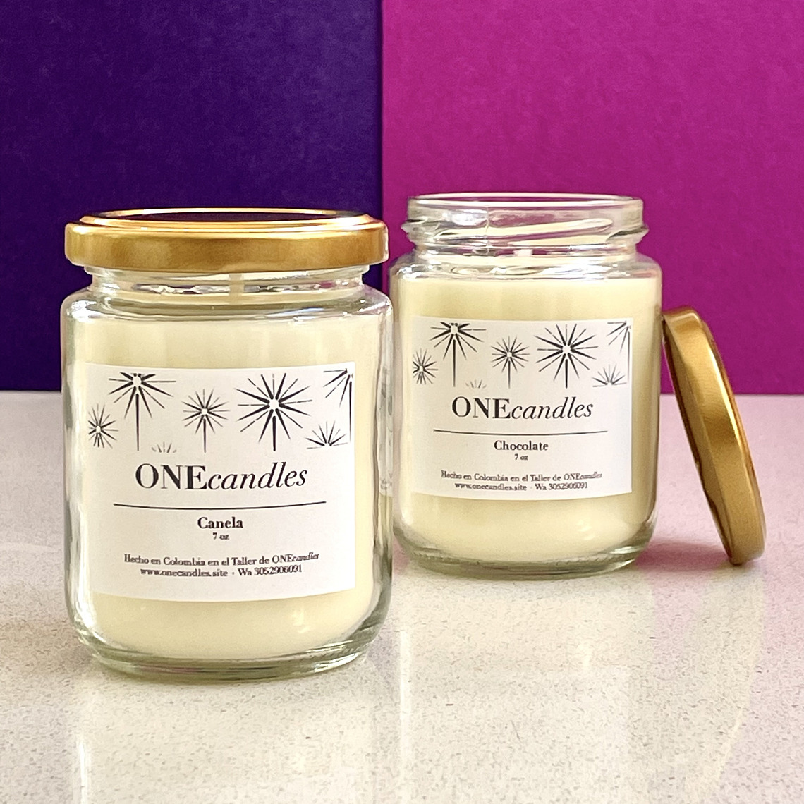 Vela Esencial Tapa Dorada 7 oz 2