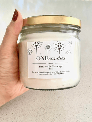 Vela Esencial Tapa Dorada 11 oz