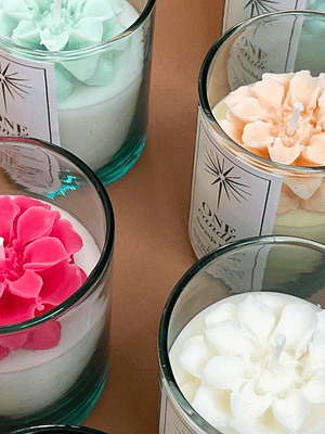 Vela con Flor 2.5 oz