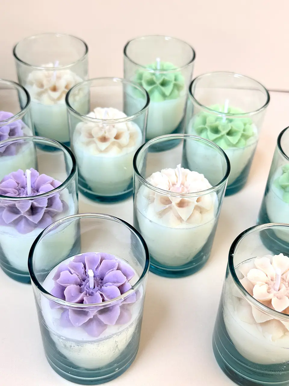 Vela con Flor 2.5 oz 6