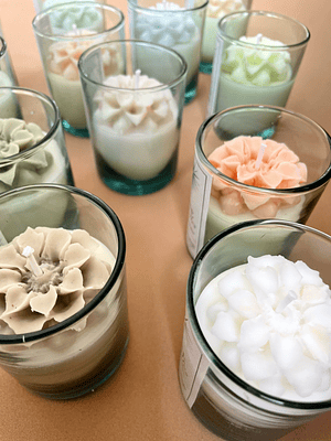 Vela con Flor 2.5 oz