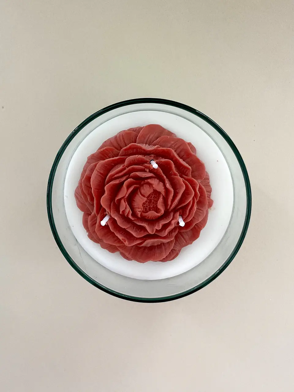 Vela con Flor 16 oz  2
