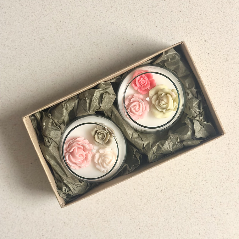 Set de 2 Velas Mini Jardín 6