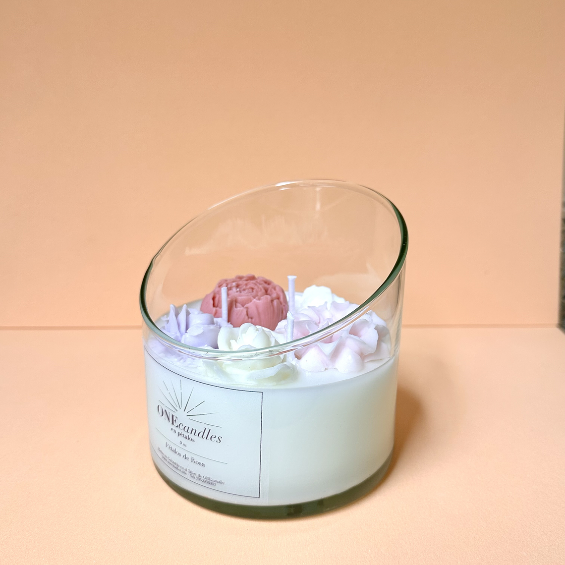 Vela Jardín 9 oz - Diseño Asimétrico 1