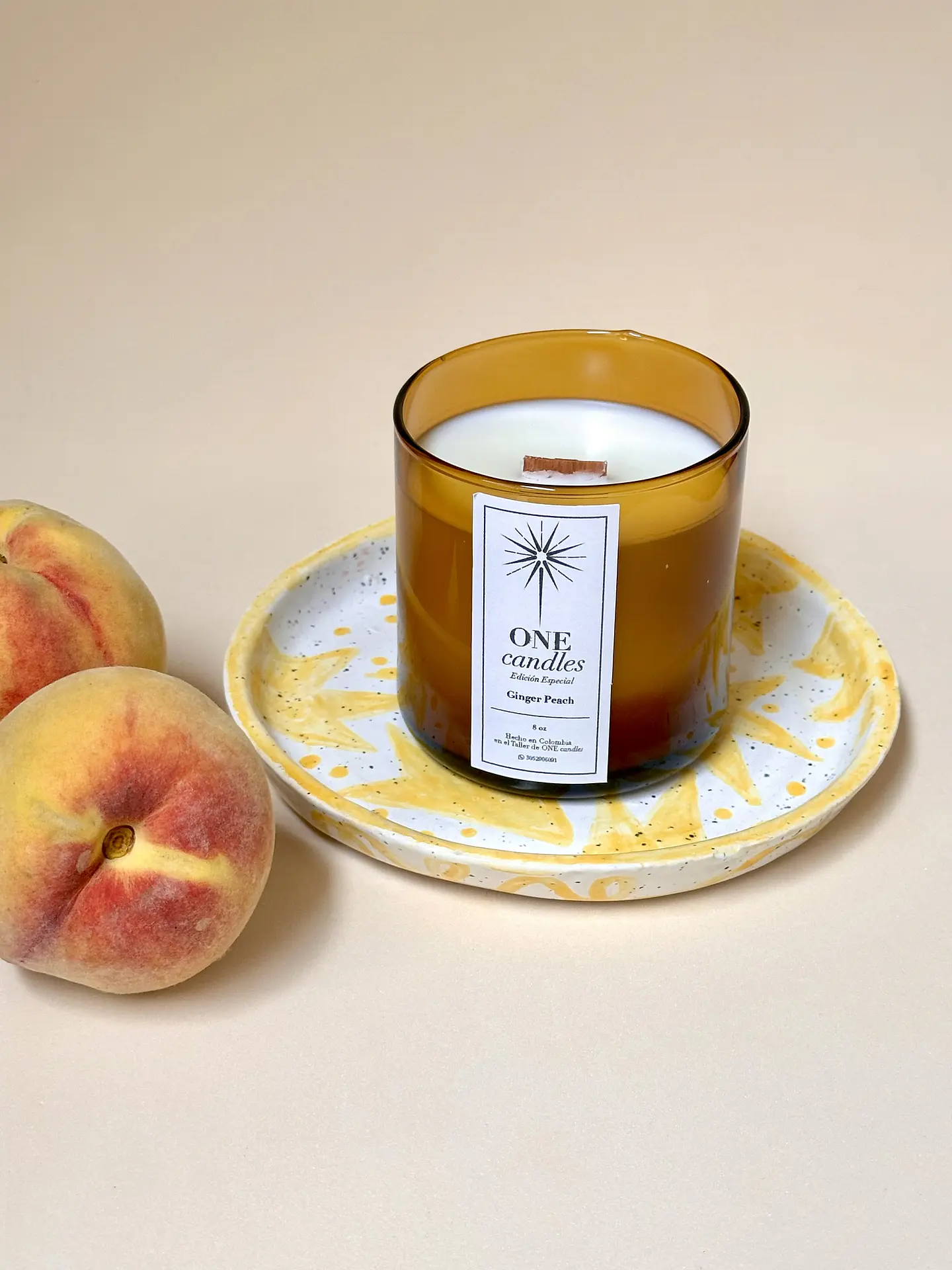 Vela Ámbar 8 oz - Edición Especial 1