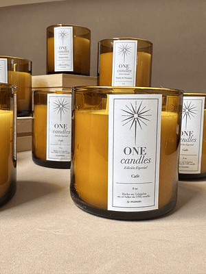 Vela Ámbar 8 oz - Edición Especial