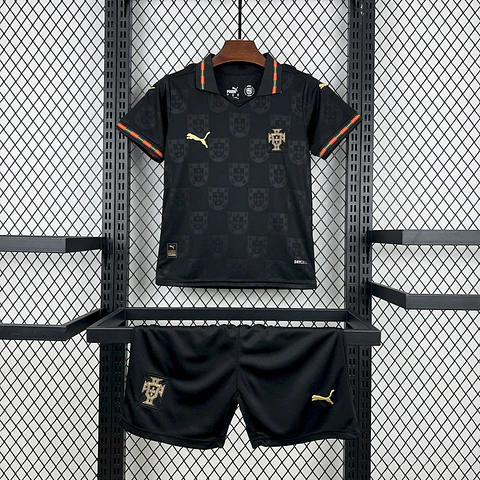 Kit Niños Portugal Pantera Negra 