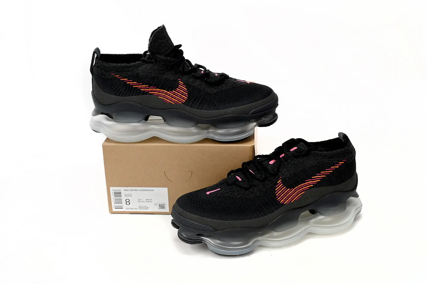 Nike Air Max Scorpions Fk Black and Grey RED 6
