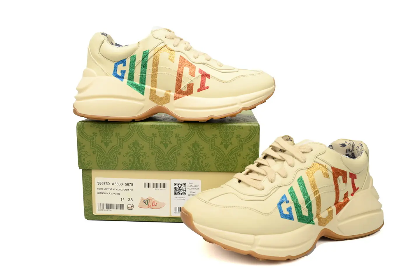 Gucci Rhyton “Multicolor Glitter Logo” 5