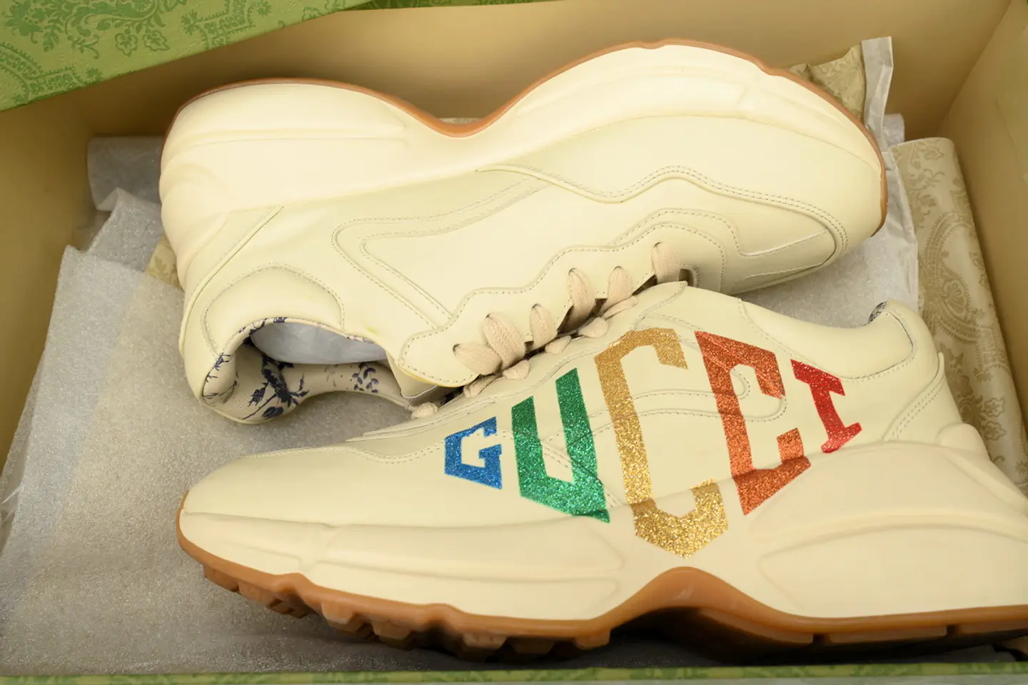 Gucci Rhyton “Multicolor Glitter Logo” 7