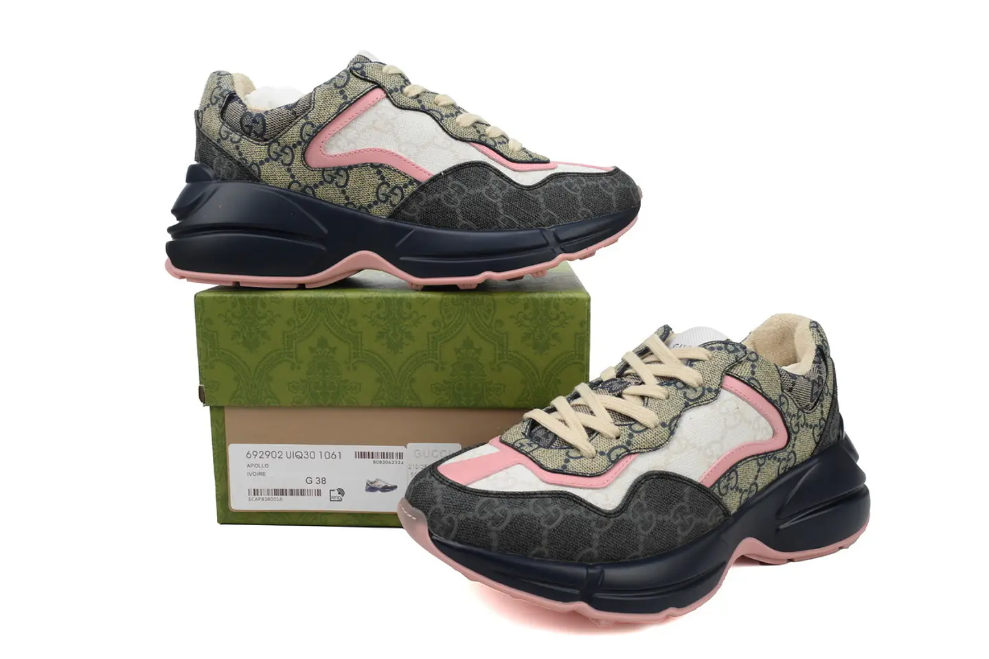 Gucci Rhyton GG Monogram Pink/Navy 4