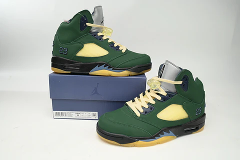 Nike Jordan 5 Navy Green 