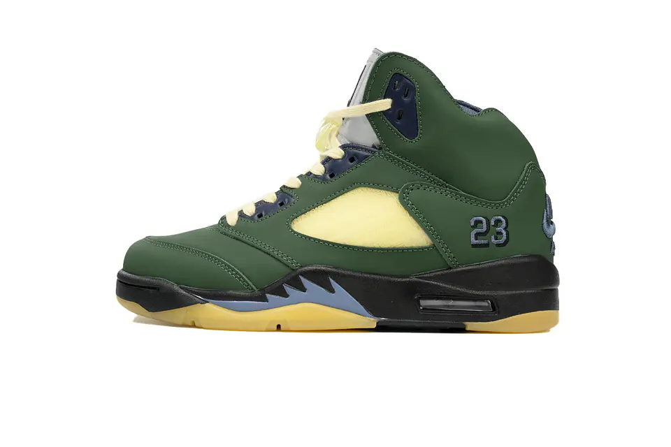 Nike Jordan 5 Navy Green  4