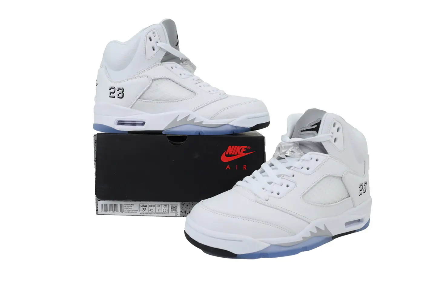 Nike Jordan 5 Retro White Metallic 1