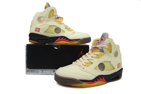Nike Jordan 5 Retro SAIL -OFF WHITE 