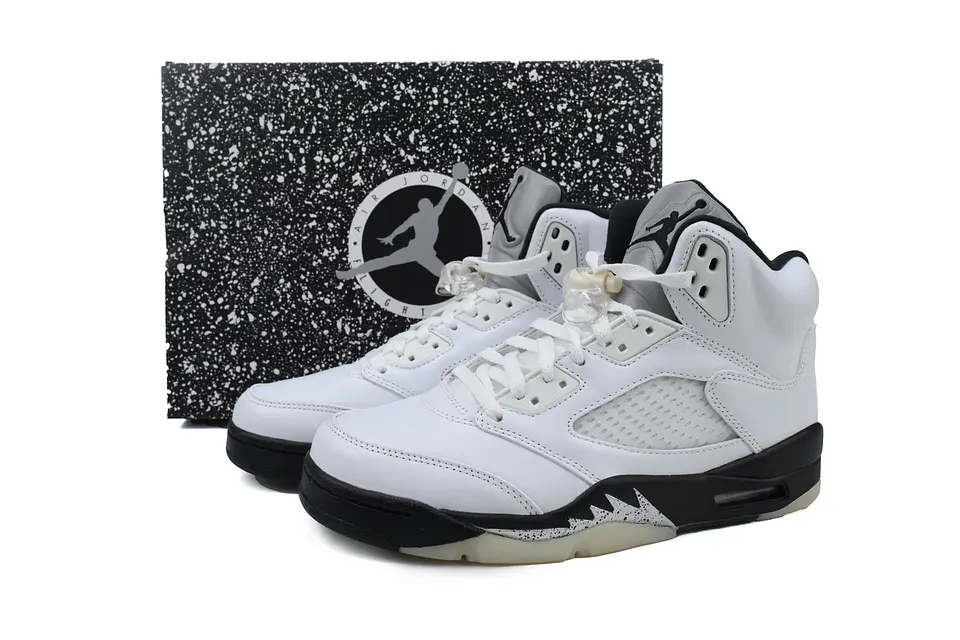 Nike Jordan 5 Retro White Black  6