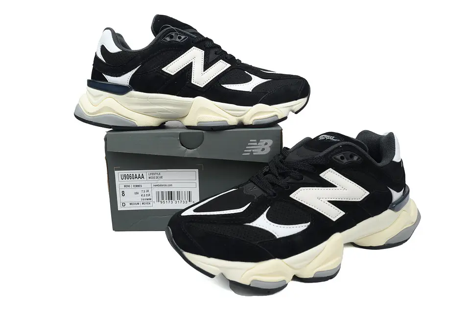 New Balance 9060 Black and White  1