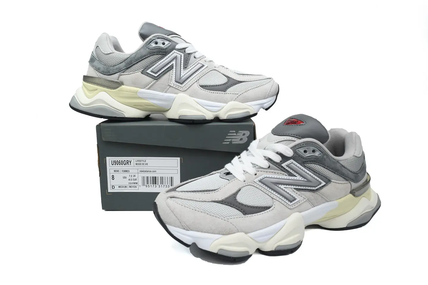 New Balance 9060 Sea Rice Grey 1