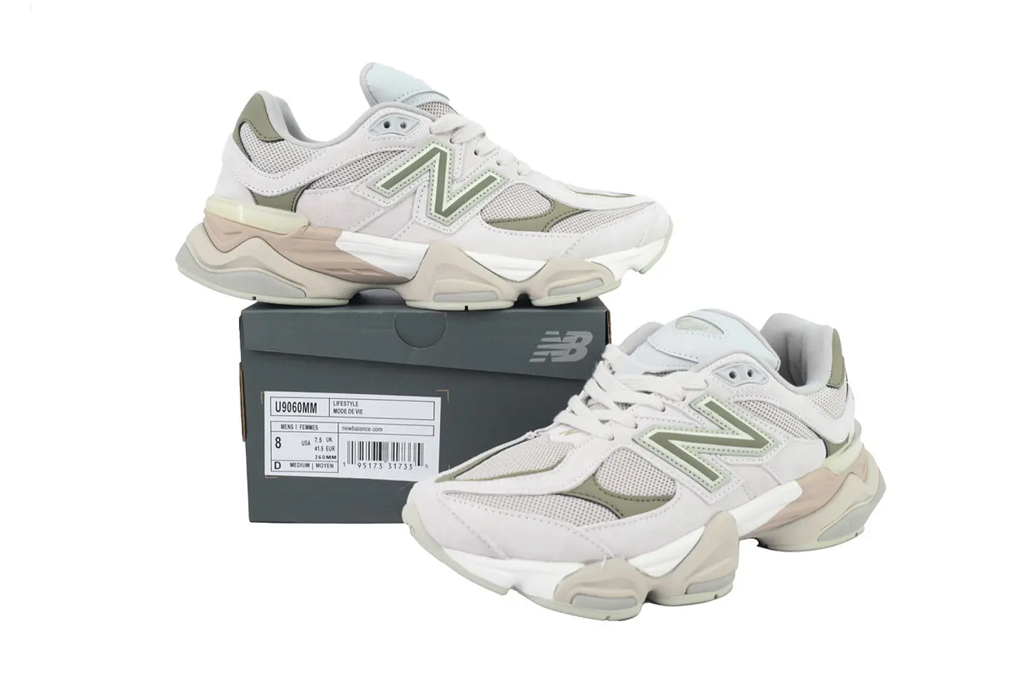 New Balance 9060 Grey Moonbeam 1