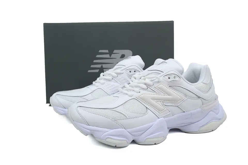 New Balance 9060 Triple White 5