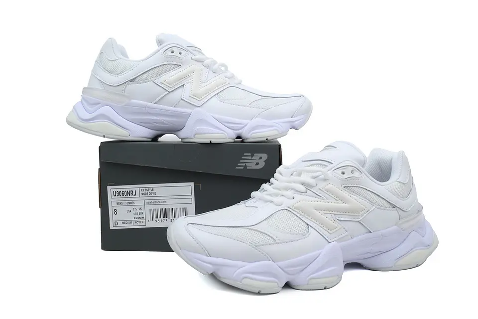 New Balance 9060 Triple White 1