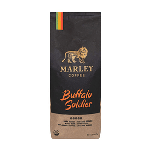 Café Marley Buffalo Soldier - Grano Entero (907g) | Tueste Oscuro Orgánico