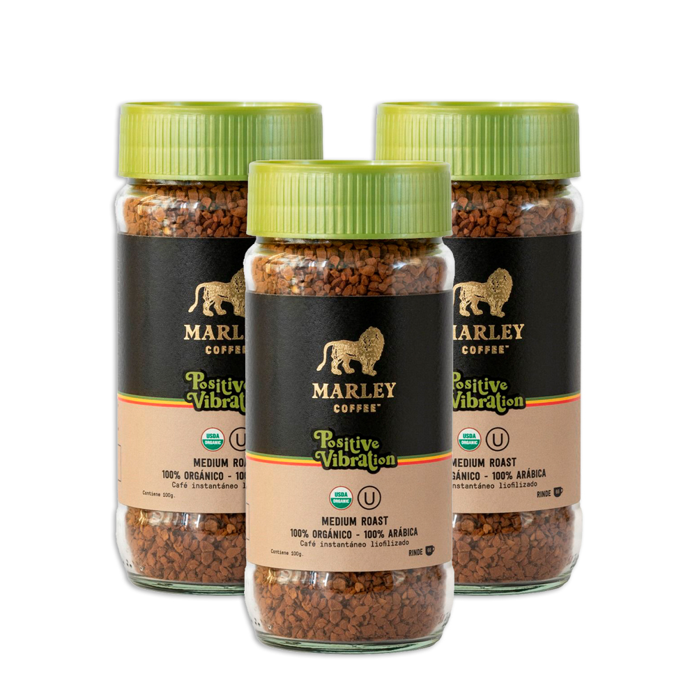 Pack 3x Café Liofilizado Positive Vibration 100g