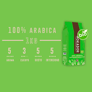 Café Grano Entero 100% Arábica 1kg.