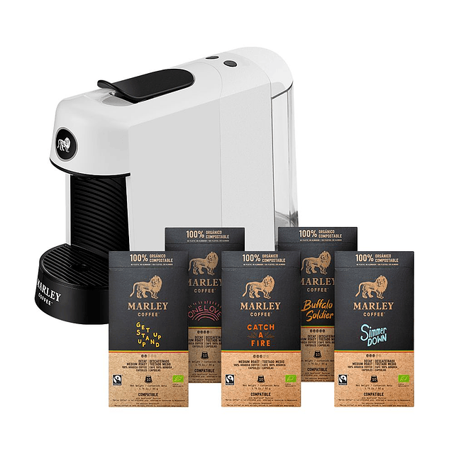 Máquina Marley Coffee espresso Rise Up + Pack Cápsulas