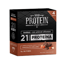 Wild Protein Pro Berries Chocolate Avellana 4 unidades