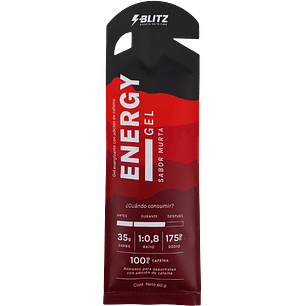 BLITZ Energy Gel 35Gr Carbs Murta CON Cafeina