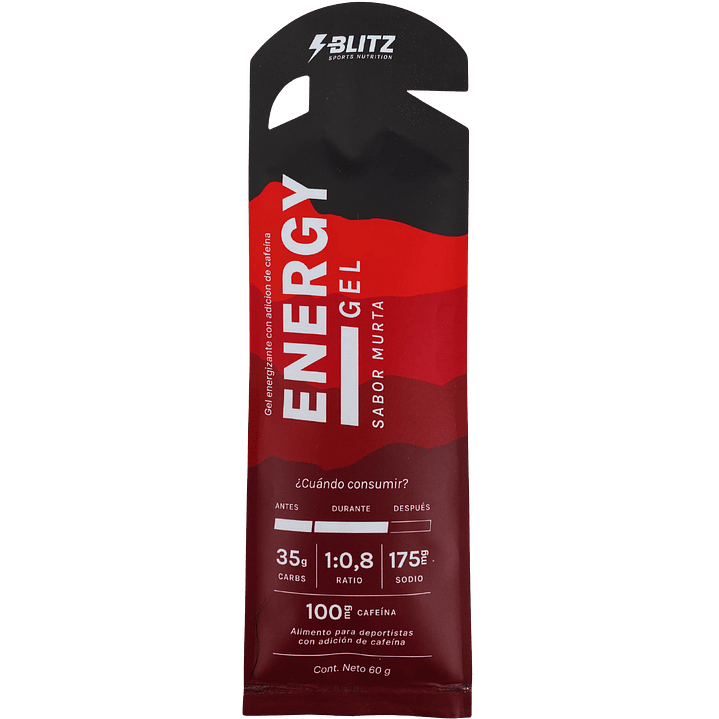 BLITZ Energy Gel 35Gr Carbs Murta CON Cafeina 1