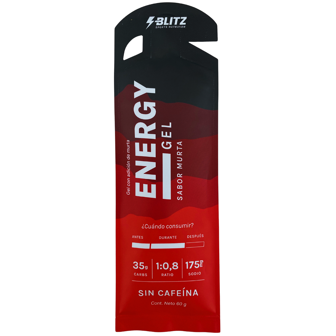 BLITZ Energy Gel 35Gr Carbs Murta SIN Cafeína 1