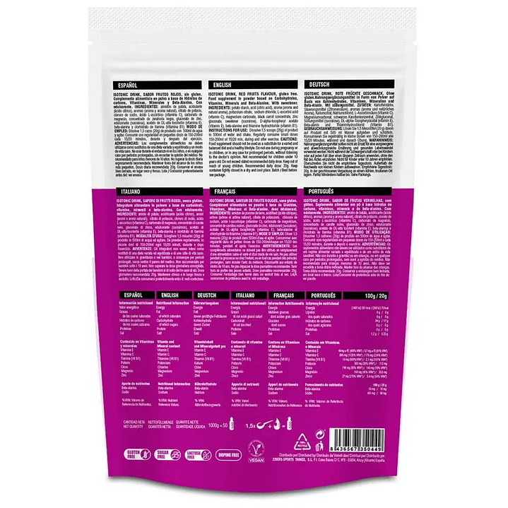 226ERS Isotonic Drink 1Kg. Red Fruits 2
